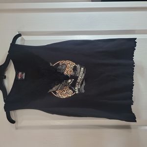 Upcycled/ vintage Harley Davidson Tank top. Size Large